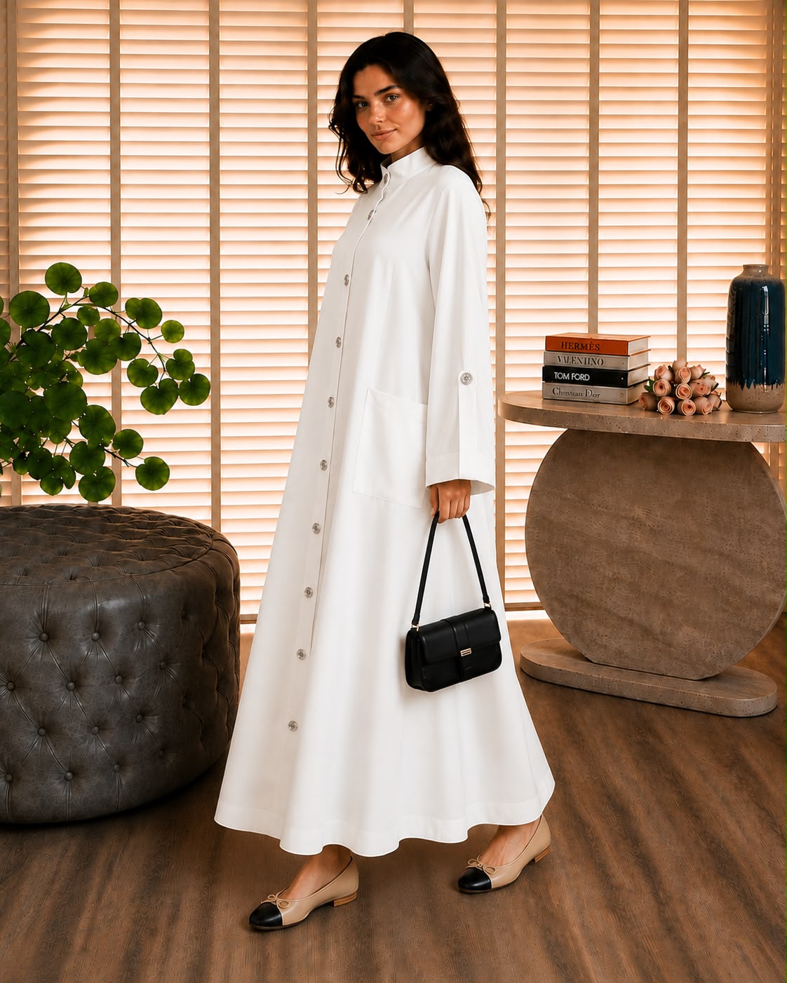 VOGUE ABAYA WHITE