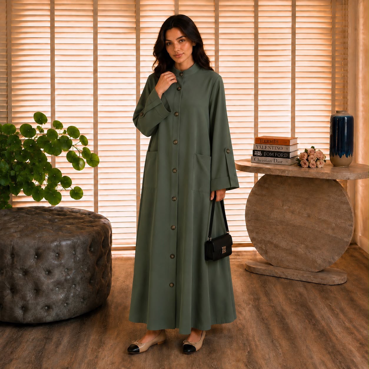 VOGUE ABAYA GREEN