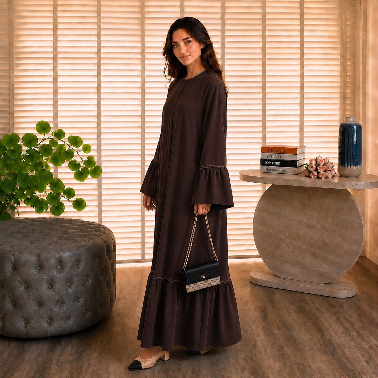 AHU ABAYA BROWN