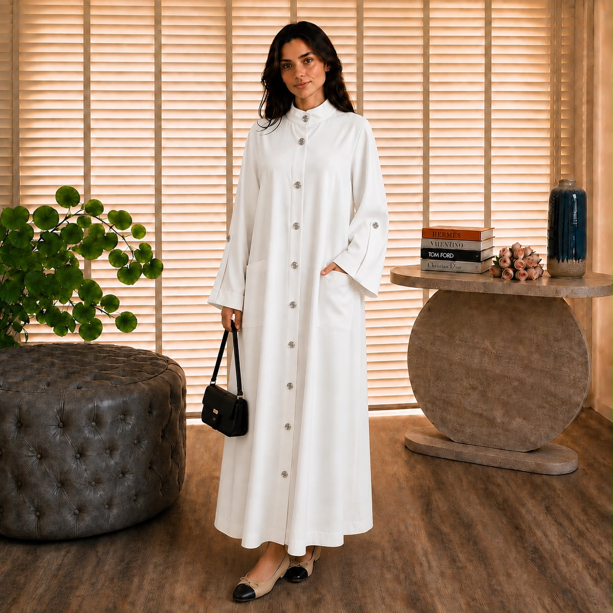 VOGUE ABAYA WHITE