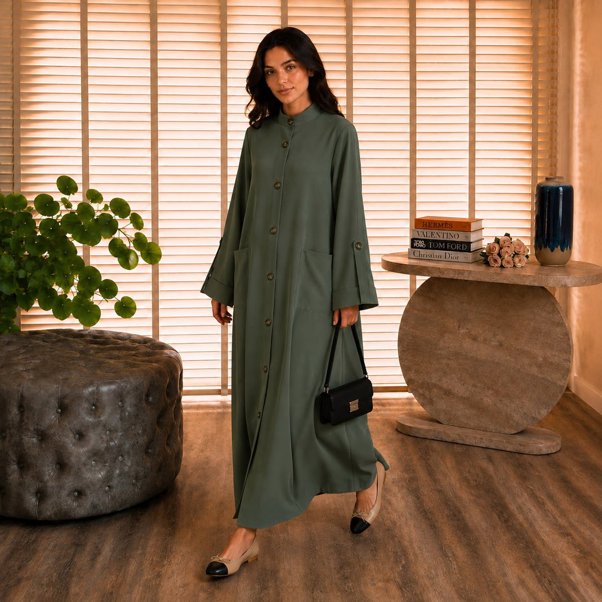 VOGUE ABAYA GREEN