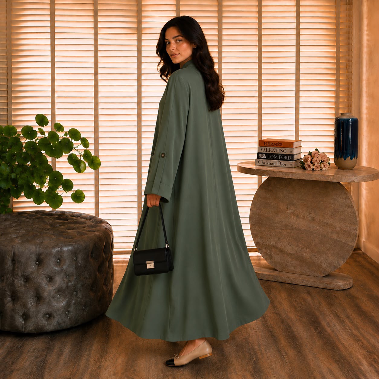 VOGUE ABAYA GREEN